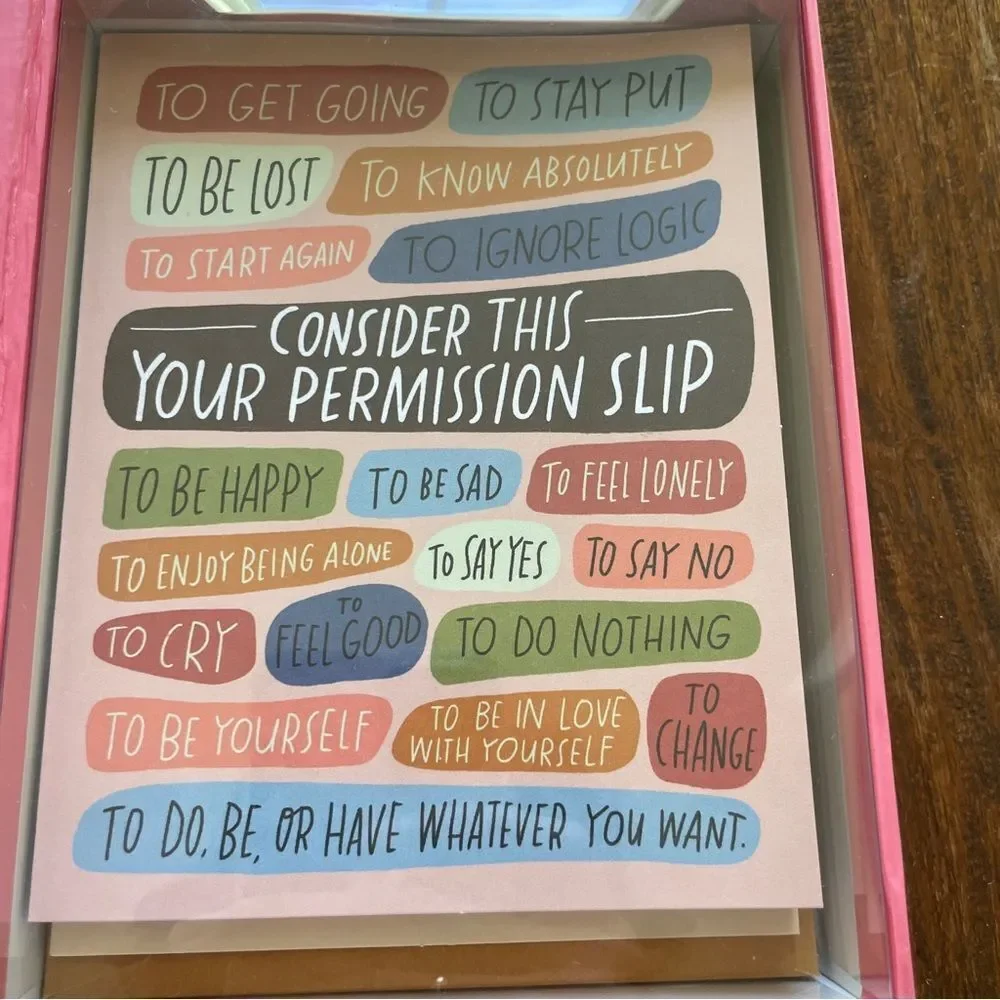 Em & Friends Pep Talk Cards - Pink Assortment of 4 Styles with Envelopes
